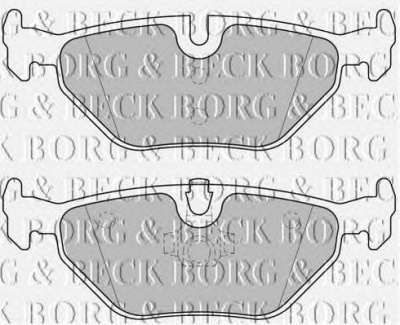 BORG & BECK bbp1677 -  Комплект тормозных колодок, дисковый тормоз